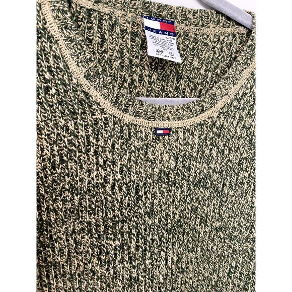 Y2K Tommy Hilfiger Tommy Girl Wool Blend Sweater Women's L - Picture 4 of 9